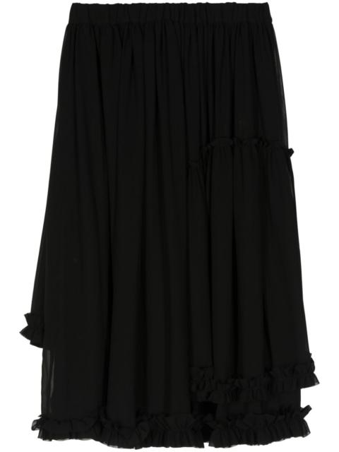 Noir Kei Ninomiya ruffled layered design skirt