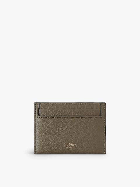 Mulberry Continental brand-debossed leather card holder