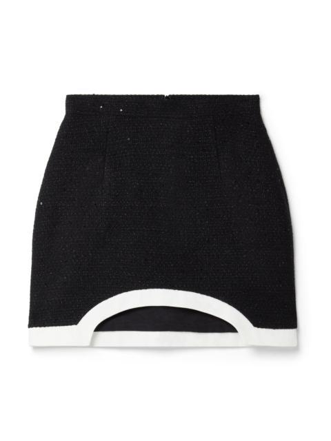 CASABLANCA Curved Hem Mini Skirt