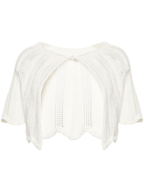 forte_forte ribbed-knit cotton miniskirt