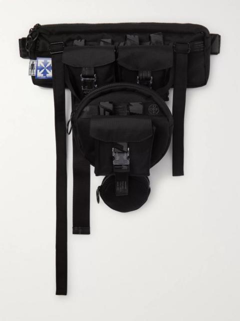 Off-White Convertible Ripstop, Canvas and Mesh Belt Bag