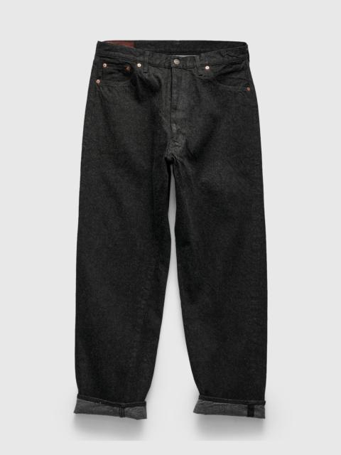 KAPTAIN SUNSHINE 5P Zipper Front Denim Pants in Black One Wash