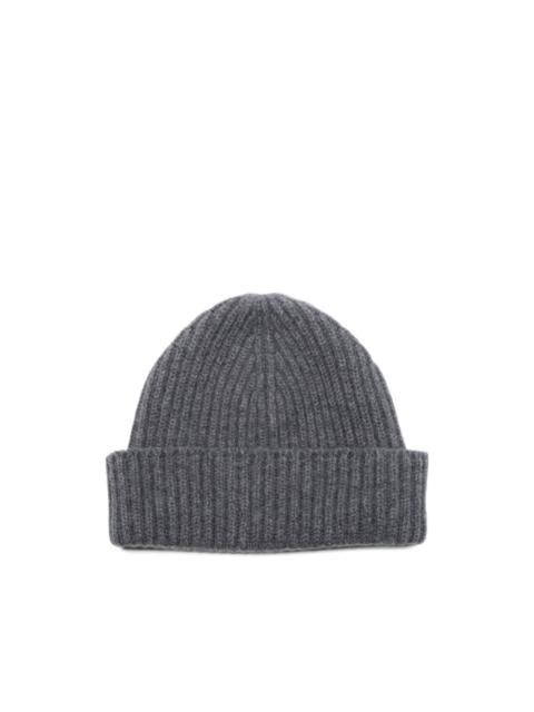 FEDELI Alfredo ribbed-knit cashmere beanie hat