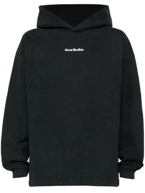 Acne Studios logo-print cotton hoodie