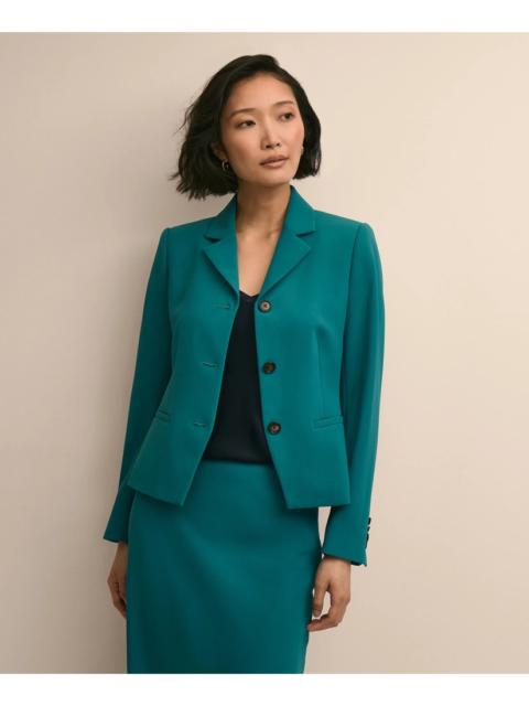 Brooks Brothers Three-Button Stretch Crepe Blazer