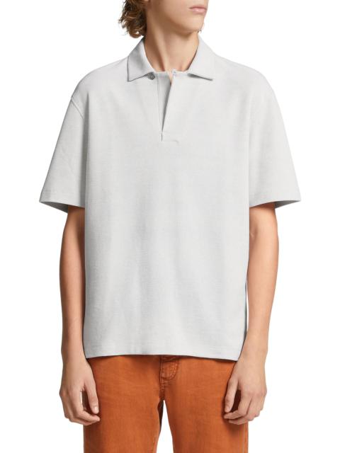 Honeycomb Short Sleeve Cotton Polo