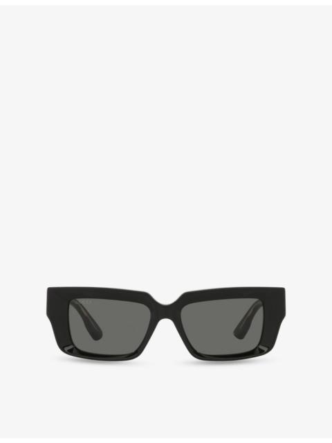 GG1529S Square-Frame Acetate Sunglasses