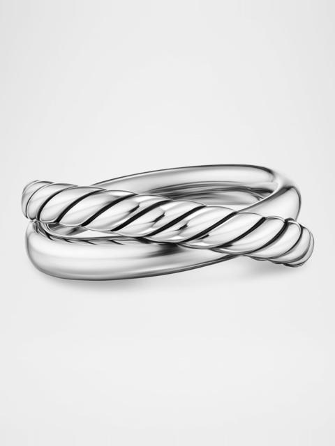 DAVID YURMAN Crossover 2 Row Ring in Silver, 7.5mm