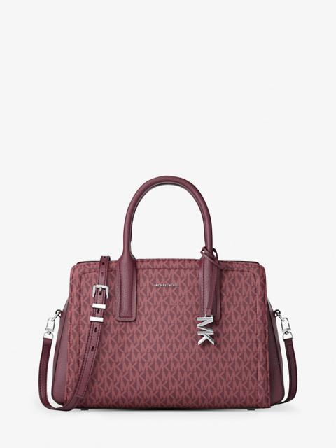 MICHAEL KORS Laila Medium Signature Logo Satchel