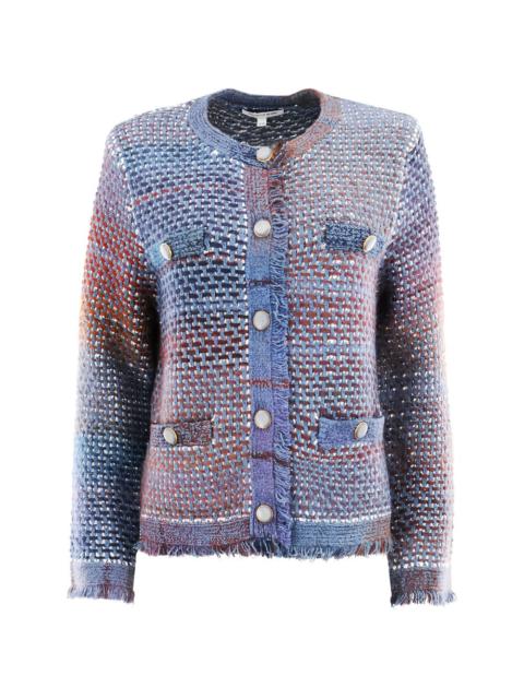 VERONICA BEARD Sariyah fringed buttoned jacket