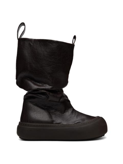 YUME YUME SSENSE Exclusive Brown Low Fisherman Boots