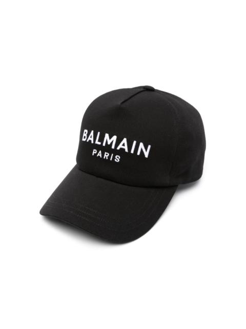 Balmain logo-embroidered cotton baseball cap