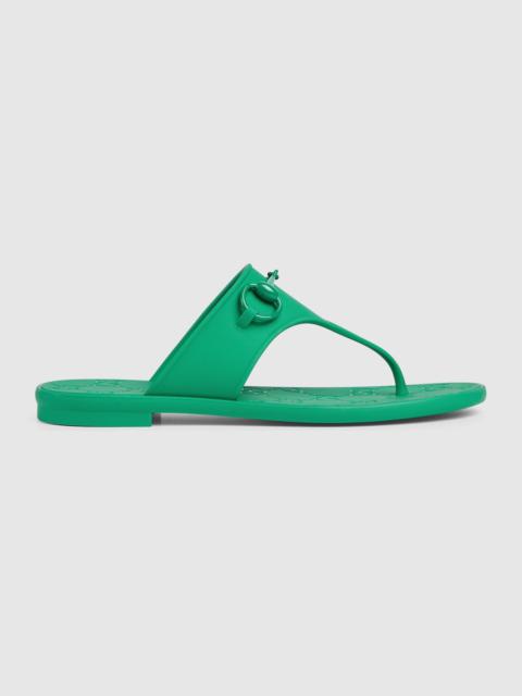 GUCCI Women's thong sandal with Horsebit