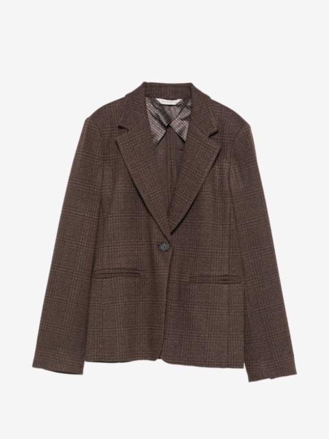 Max Mara check-pattern single-breasted blazer