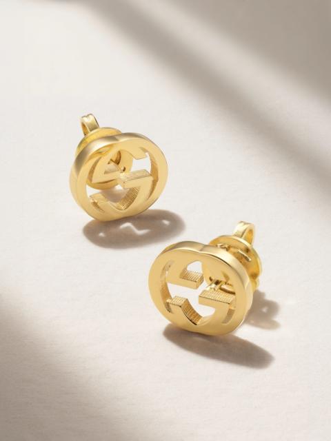 Interlocking G 18-karat gold earrings Gold