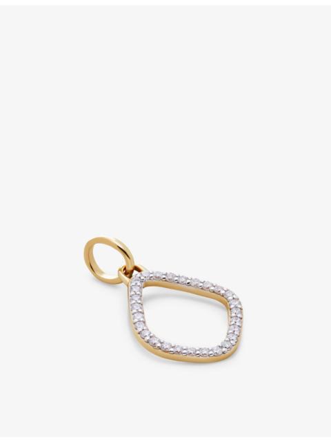 MONICA VINADER Riva Kite 14ct Yellow-Gold And 0.1606ct Lab Grown Diamond Pendant Charm