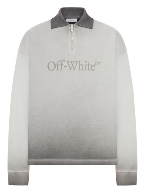 Off-White degrade long-sleeve polo shirt