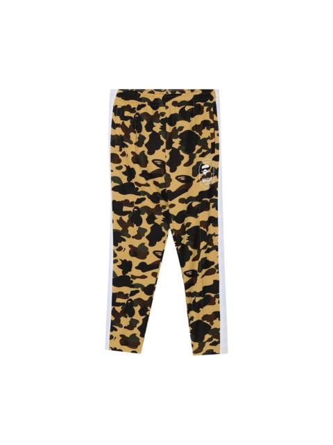 BAPE 1st Camo Line Jersey Pants 'Yellow'