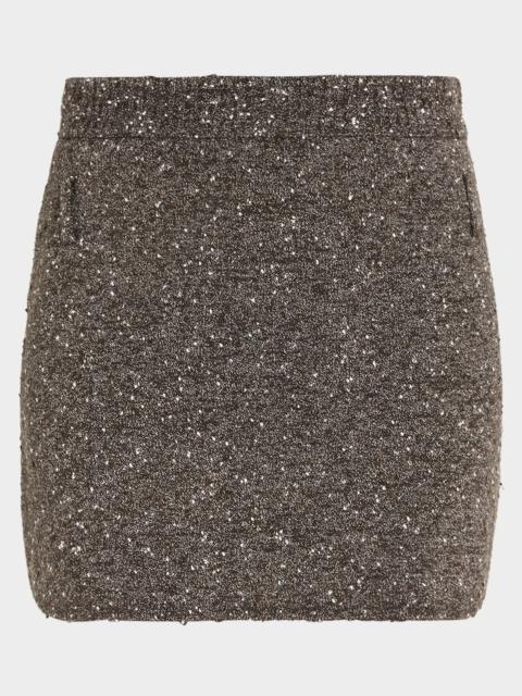 A.L.C. Stella Bouclé Tweed Mini Skirt