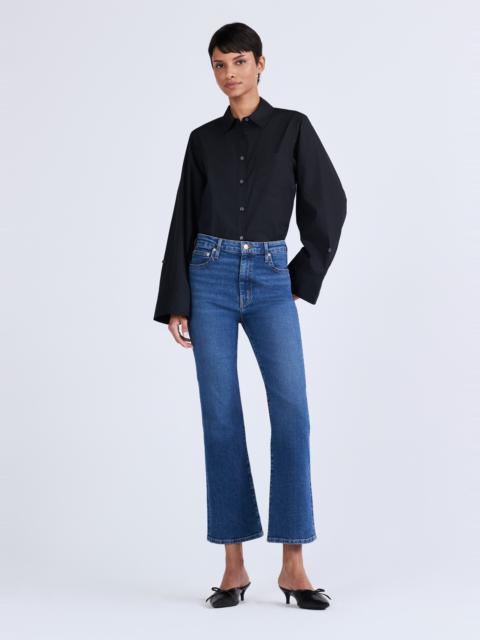 DEREK LAM 10 CROSBY CROSBY HIGH RISE CROP FLARE JEANS