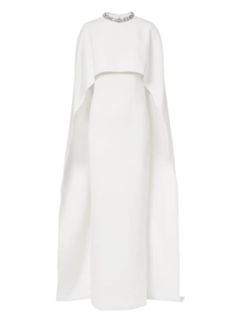 ROLAND MOURET crystal-neck maxi dress