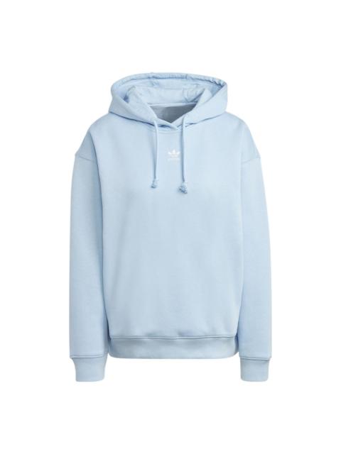 (WMNS) adidas Logo Hoodie 'Baby Blue' IK7690