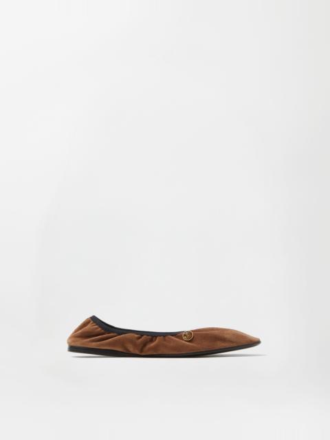 VERSACE Guanto Suede Ballerinas