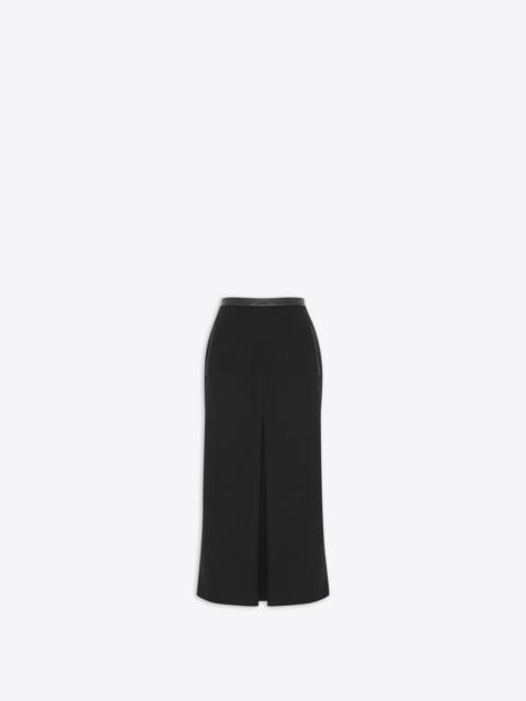 SAINT LAURENT midi skirt in wool jersey