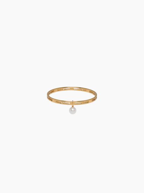 Miu Miu Miu Logo bangle bracelet