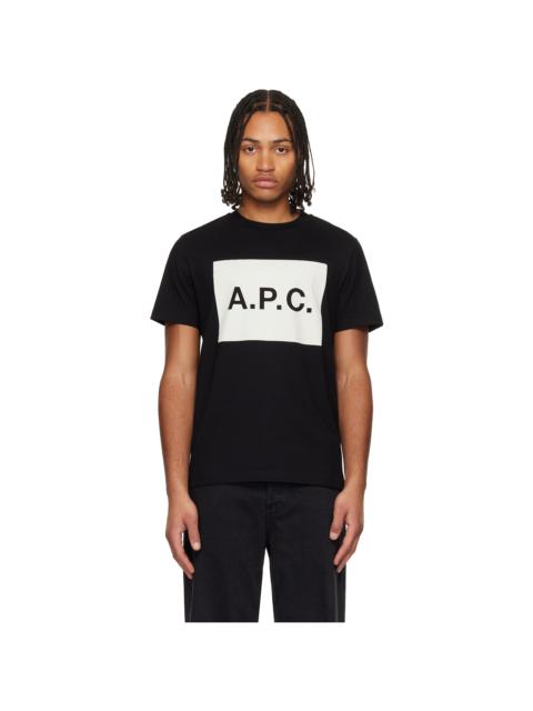 A.P.C. Black Cotton T-shirt