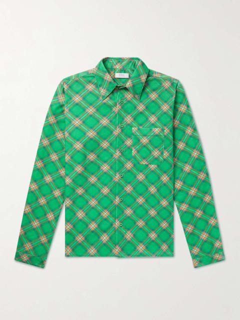 ERL Checked Cotton-Corduroy Shirt