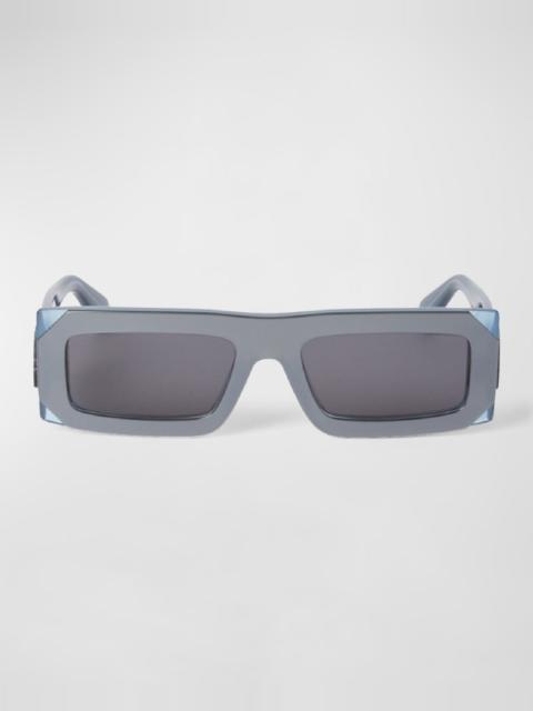Off-White Men's Laurel Acetate Rectangle Sunglasses