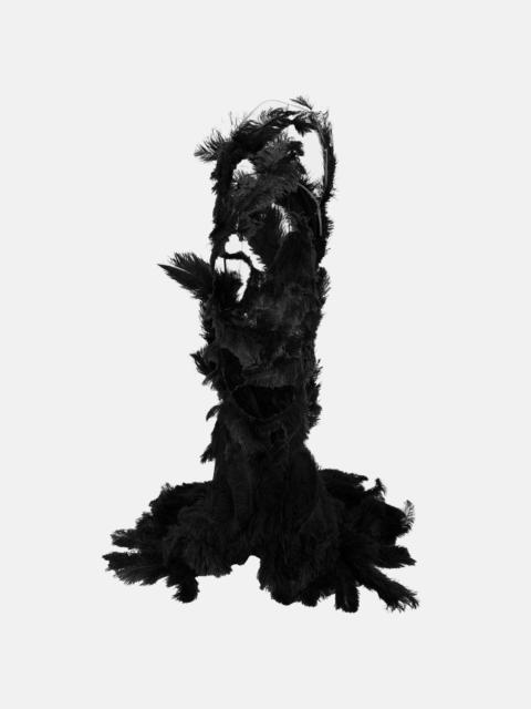 THE ATTICO BLACK LONG DRESS