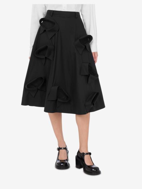Moschino POPLIN SKIRT WITH MULTI COLLARS
