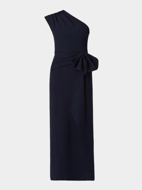 Shoshanna Ansley Draped One-Shoulder Maxi Dress