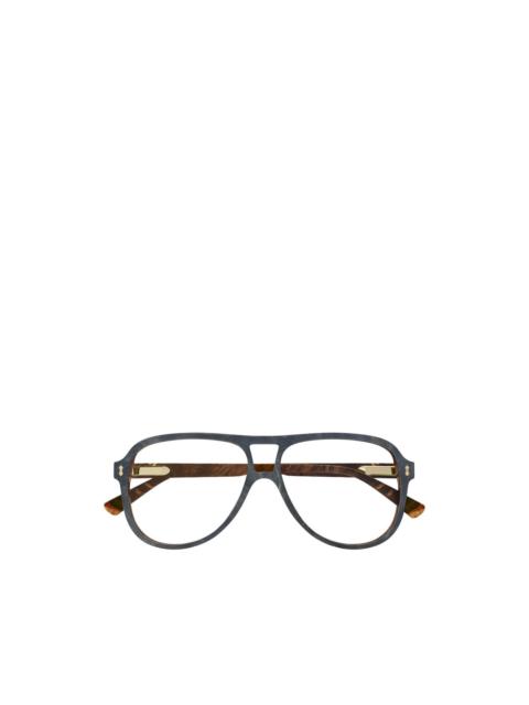GUCCI pilot-frame glasses