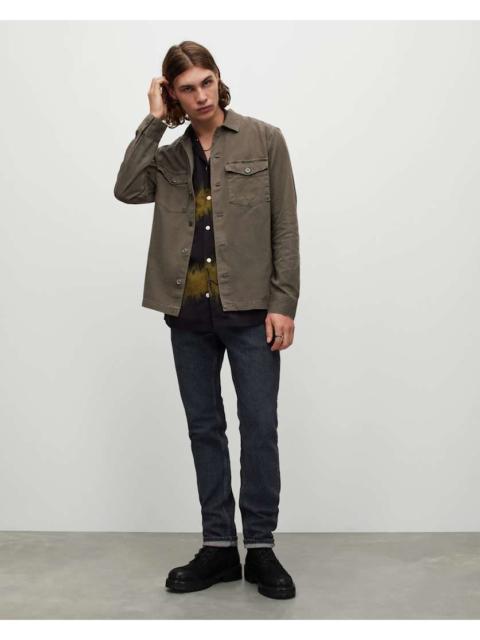 ALLSAINTS SPOTTER LONG SLEEVE MILITARY OVERSHIRT