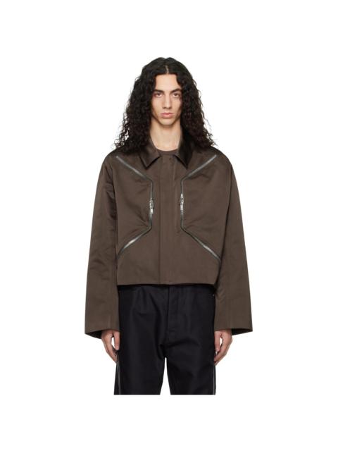 Rick Owens Gray Temple Heizer Mac Jacket