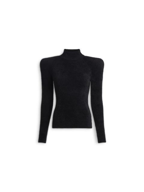 Balmain Fluffy ribbed knit jumper