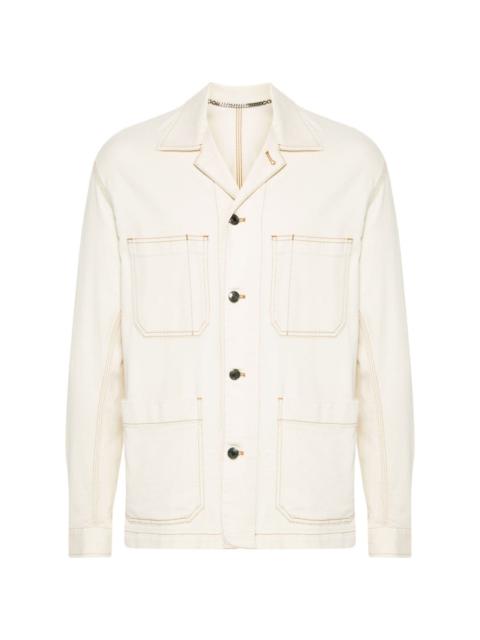 camp-collar shirt jacket