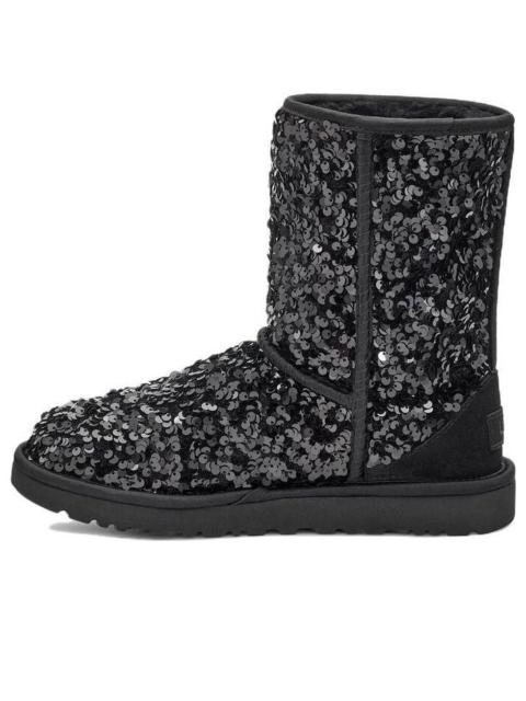UGG (WMNS) UGG Classic Short 'Sequin Black Grey' 1130650-BLK