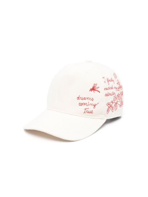 Golden Goose embroidery-embellishment cotton hat