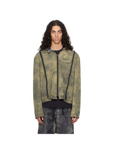 FFFPOSTALSERVICE Khaki Zip Vent Jacket