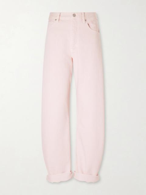 FRAME The Bubble Mid-rise Wide-leg Jeans