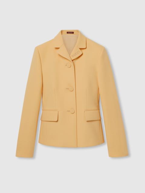 GUCCI Light wool crêpe jacket