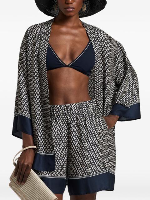 PESERICO patterned kimono