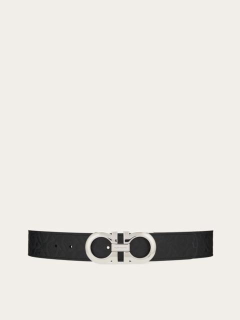 Reversible and adjustable Gancini belt