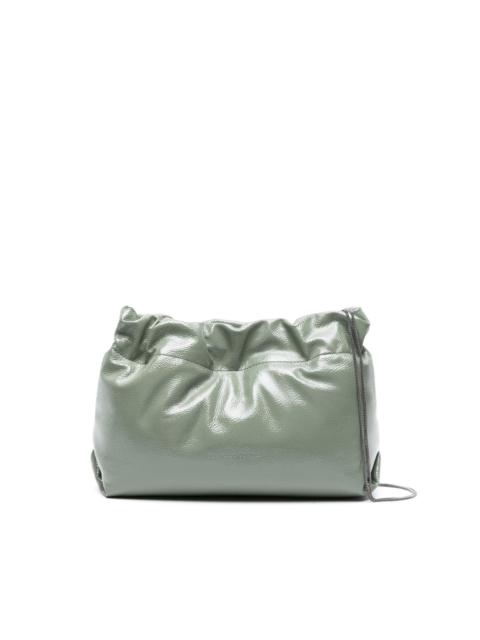 Brunello Cucinelli logo-debossed leather shoulder bag