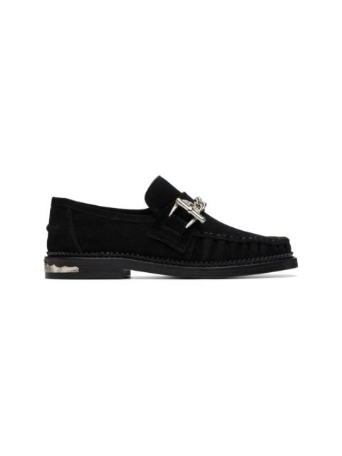TOGA PULLA Black Suede Loafers