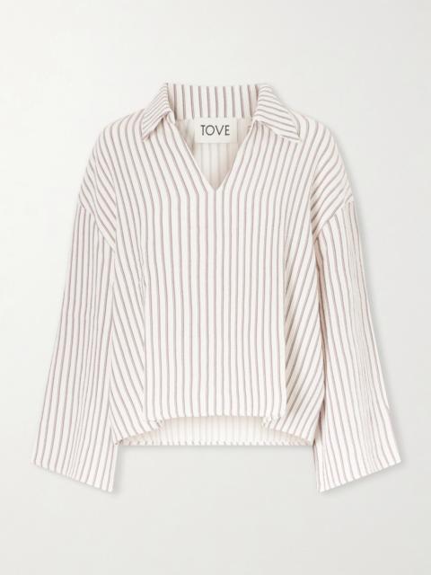 TOVE Striped Seersucker Shirt